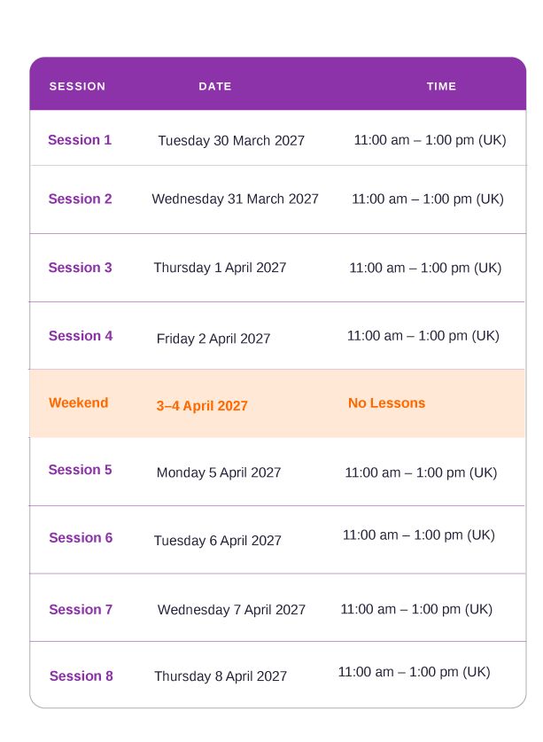 course-time-table-mobile-size